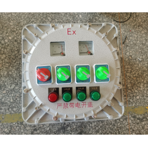 IICT6铸铝防爆配电装置 照明动力箱 3回路带电流电压表
